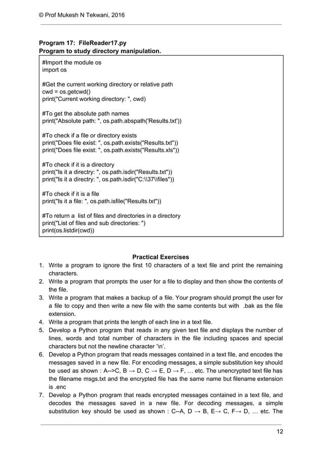 Python reading and writing files | PDF