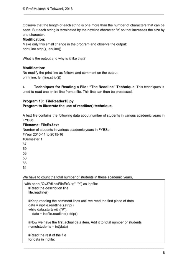 Python reading and writing files | PDF