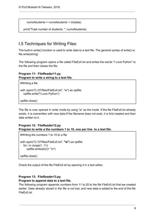 Python reading and writing files | PDF