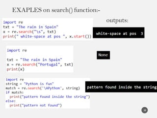 Python regular expressions | PDF