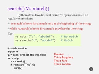 Python regular expressions | PDF
