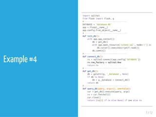 Python sqlite3 - flask | PDF
