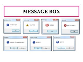 MESSAGE BOX
 
