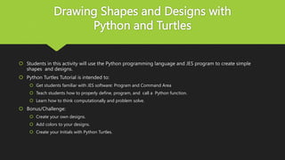 Programming in python-turtle-presentation | PPTX | Web Development ...