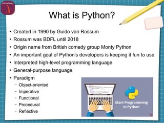 Python workshop | PPT