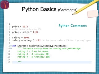 Python Basics (Comments)
 
