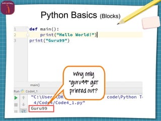 Python Basics (Blocks)
 