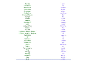 WSGI - PyCon Brasil 2008