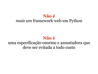 WSGI - PyCon Brasil 2008