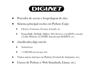 WSGI - PyCon Brasil 2008