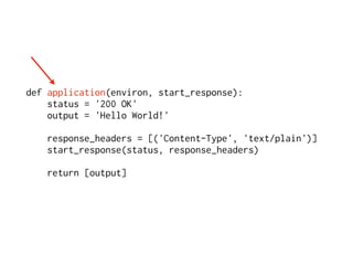 WSGI - PyCon Brasil 2008