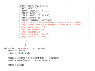 WSGI - PyCon Brasil 2008