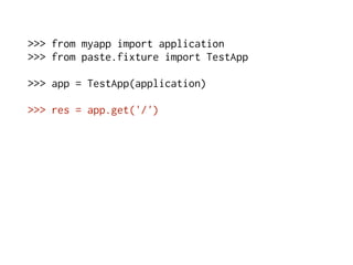 WSGI - PyCon Brasil 2008