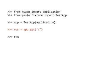WSGI - PyCon Brasil 2008