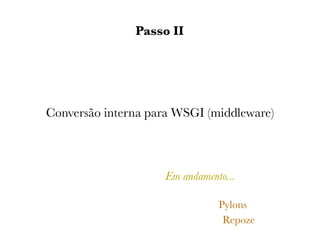WSGI - PyCon Brasil 2008