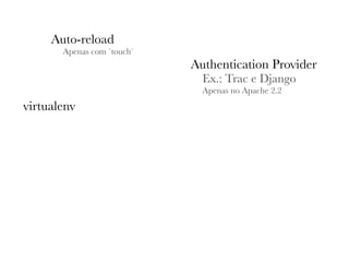 WSGI - PyCon Brasil 2008