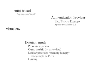 WSGI - PyCon Brasil 2008