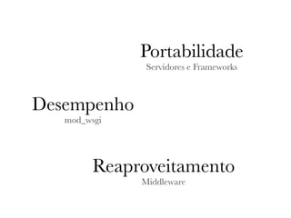 WSGI - PyCon Brasil 2008