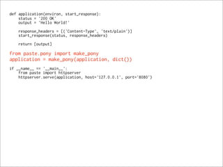 WSGI: a resposta para a questão definitiva sobre Python, a web e tudo mais?