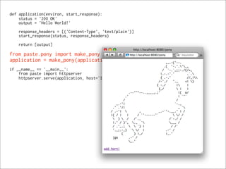 WSGI: a resposta para a questão definitiva sobre Python, a web e tudo mais?