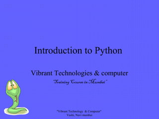 Python001 training course_mumbai | PPT