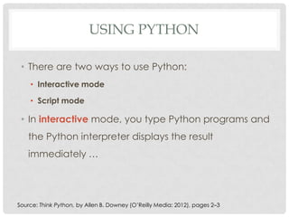 Learning Python | PPTX