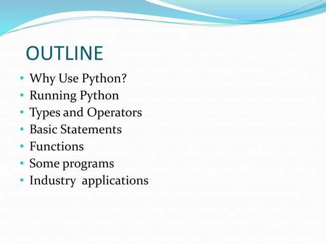 scripting in Python | PPTX
