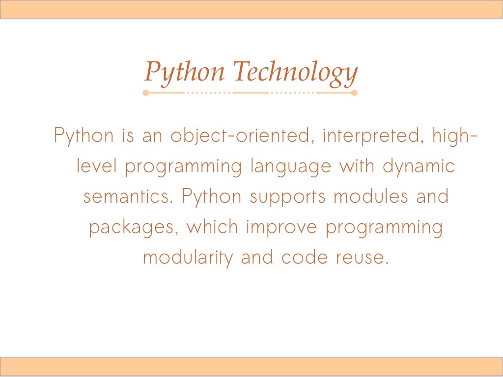 Python Technology