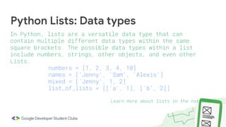 PYTHON 101.pptx | Programming Languages | Computing