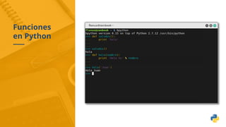 Funciones
en Python
 