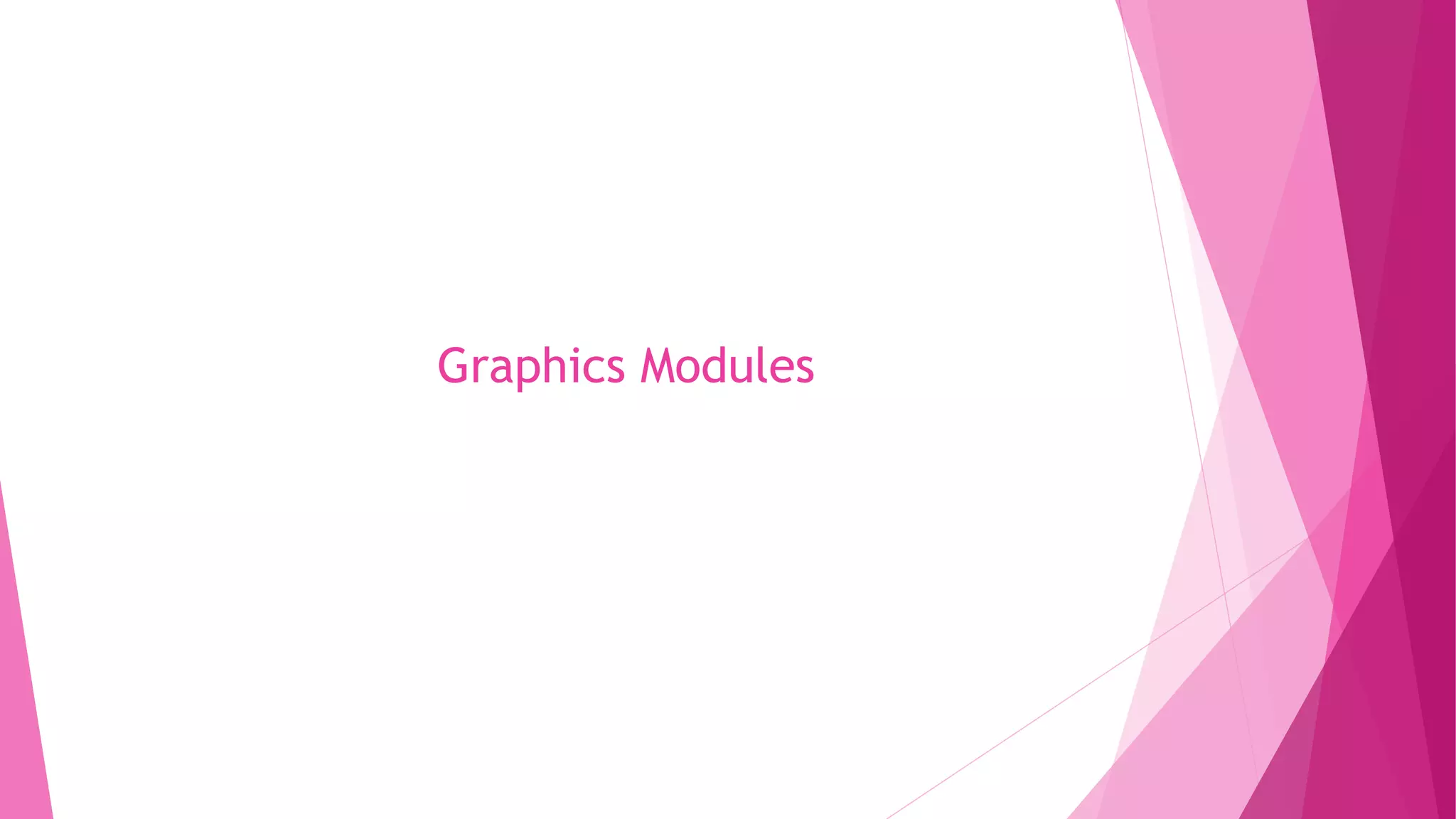 Graphics Modules 
 