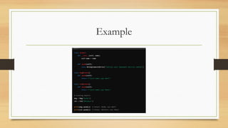 Example
 