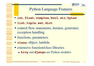 Python for the Mobile and Web | PDF