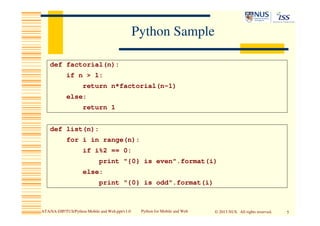 Python for the Mobile and Web | PDF