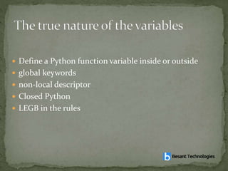 scope of python | PPTX