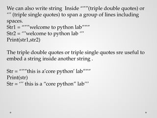 introduction of python programming language | PPTX