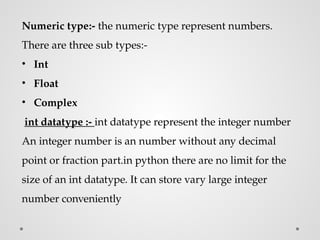 introduction of python programming language | PPTX