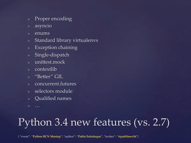 Python 2 vs. Python 3
