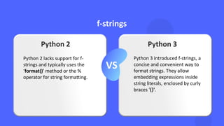 Comparison between Python 2 and Python 3 | PPT