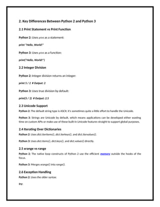 Python 2 vs Python 3 Key Differences.doc