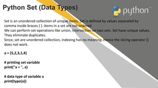 Python Session - 3 | PPT