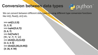 Python Session - 3 | PPT