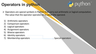 Python Session - 3 | PPT