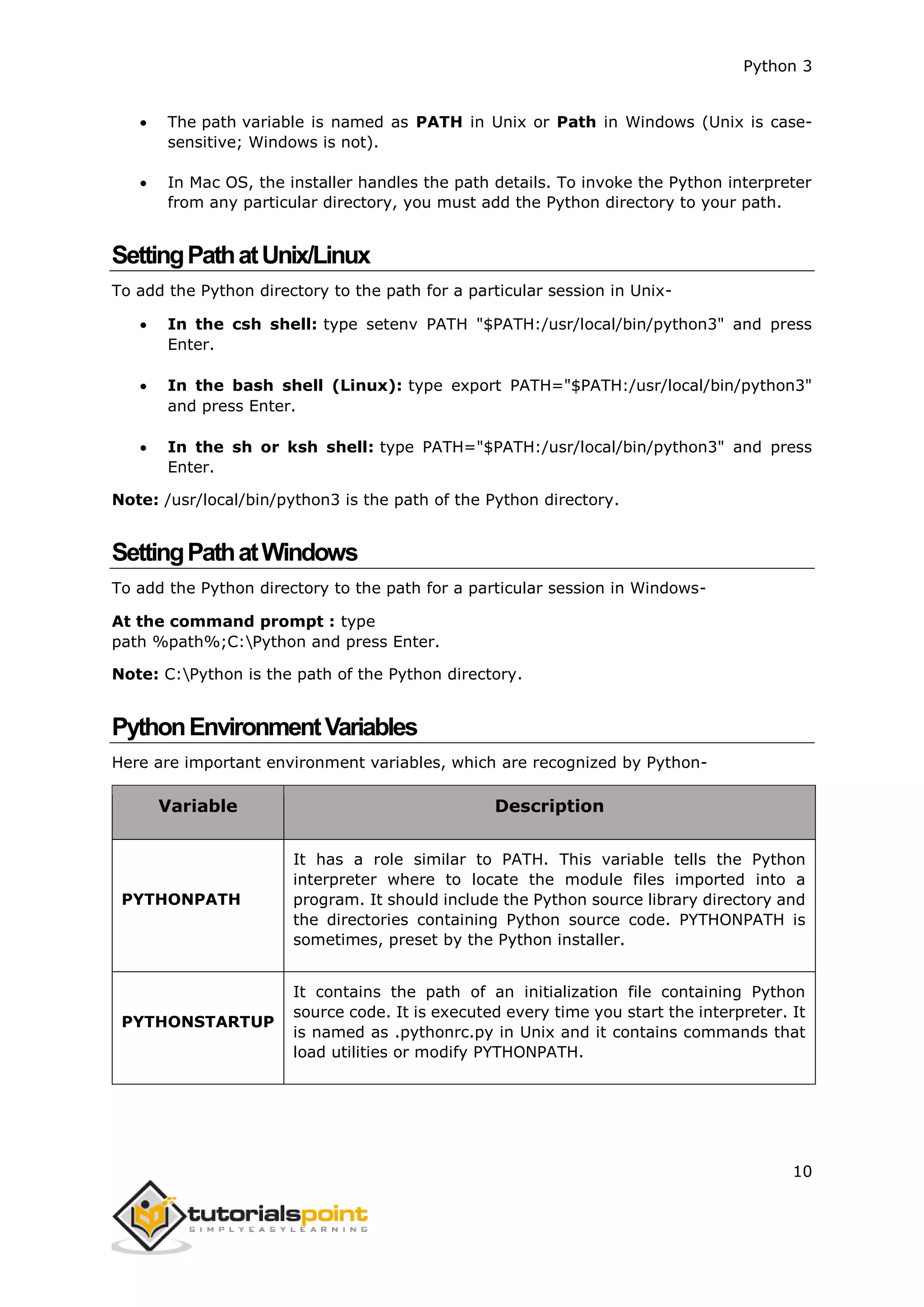 Python 3 - Tutorialspoint Full Cource Book.pdf | Programming Languages ...