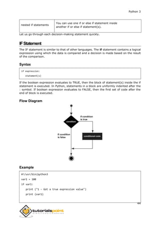 Python 3 - Tutorialspoint Full Cource Book.pdf | Programming Languages ...