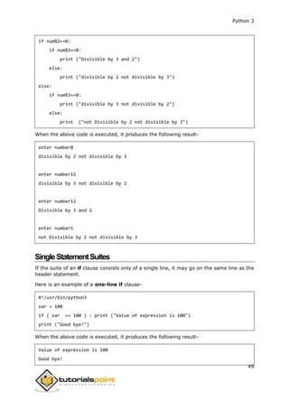 Python 3 - Tutorialspoint Full Cource Book.pdf | Programming Languages ...