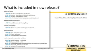 http://axonmatics.com
What is included in new release?
3.10 Release note
Source: https://docs.python.org/3/whatsnew/3.10.html
Copyright (C) 2022 Dr. Guta Gábor
 