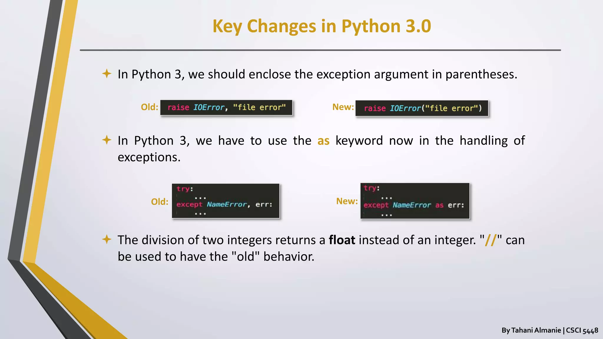 Python 3 Programming Language | PPTX