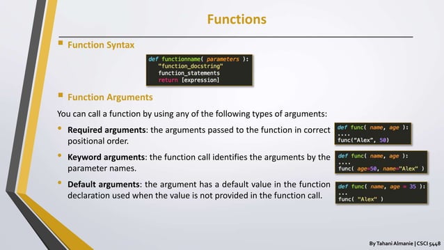 Python 3 Programming Language | PPTX