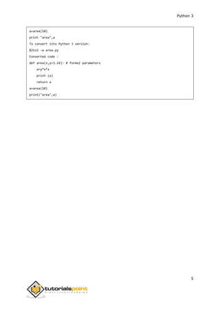 Python3 tutorial | PDF